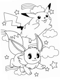 Pikachu en Eevee