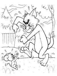 Tom en Jerry vechten