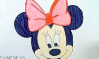 Hoe teken je Minnie Mouse
