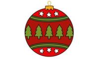 Hoe teken je een kerstbal