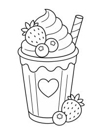 Aardbeien milkshake