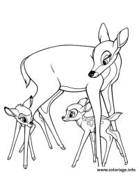 Bambi met zijn moeder en Feline