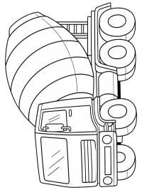 Betonmixer vrachtwagen