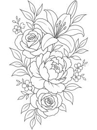 Bloemen tattoo