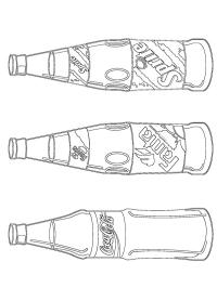 Coca Cola fanta en sprite flesjes