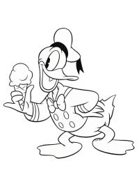 Donald Duck met ijs