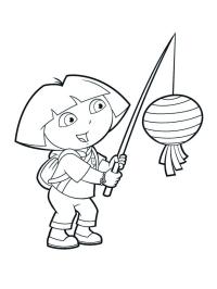 Dora met lampion