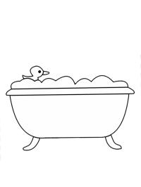 Eend in bad