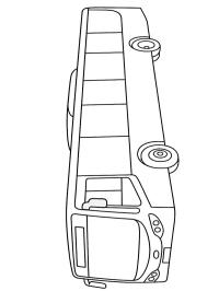 Eenvoudige stadsbus