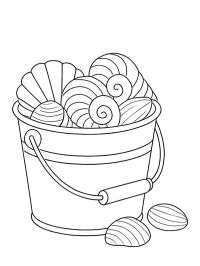Emmer met schelpen