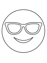 Emoji met zonnebril