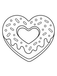 Hartvormige donut