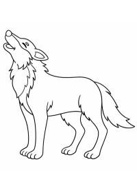 Huilende wolf