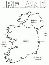 Kaart van Ierland