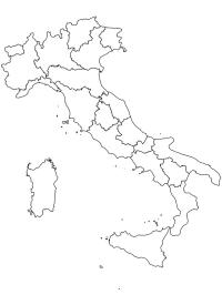 Kaart van Italië