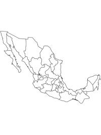 kaart van Mexico