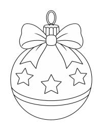 Kerstbal met een strik