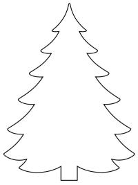 Kerstboom sjabloon