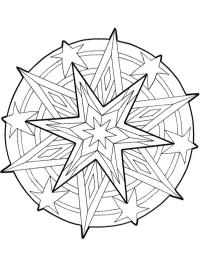 Kerstster mandala