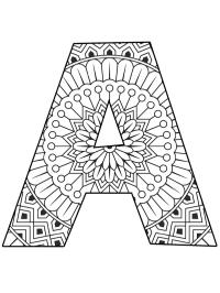 Letter A Mandala