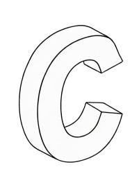 Letter C 3D