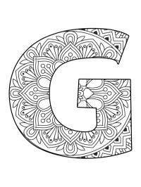 Letter G Mandala