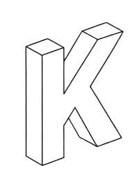 Letter K 3D