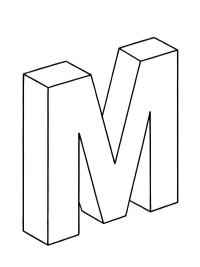 Letter M 3D