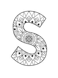 Letter S Mandala