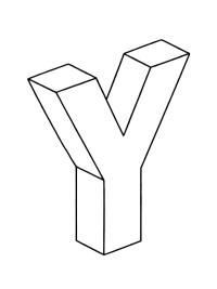 Letter Y 3D