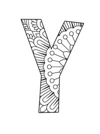 Letter Y Mandala