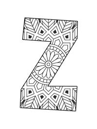 Letter Z Mandala