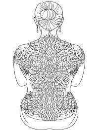 Mandala rug tatoeage