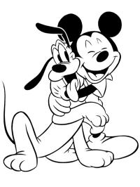 Mickey Mouse en Pluto