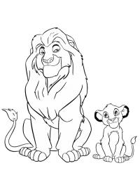 Mufasa en Simba