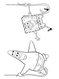 Patrick ster en Spongebob