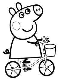 Peppa op de fiets