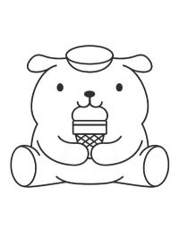 Pompompurin eet ijs