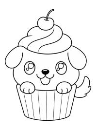 Puppy cupcake