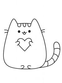 Pusheen met hart