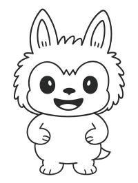 Schattige Labubu