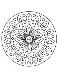 Simpele bloem mandala