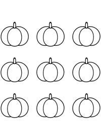 Simpele herfst pompoenen