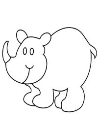 Simpele neushoorn