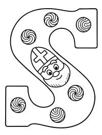 Sinterklaas chocoladeletter