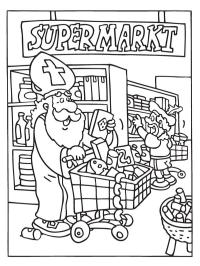 Sinterklaas in de supermarkt