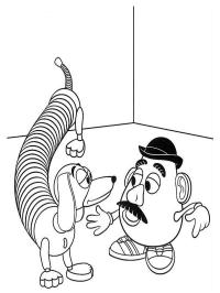 Slinky Dog en Mr. Aardappelhoofd