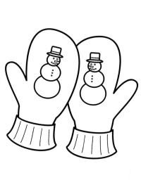 Sneeuwpop handschoenen