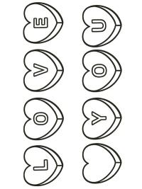 snoep hartjes love you