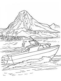 Speedboot op het water